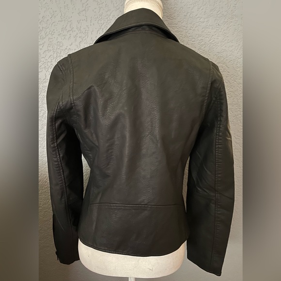 NWT Blank NYC Vegan Leather Moto Biker Jacket Size S Black - Picture 5 of 10